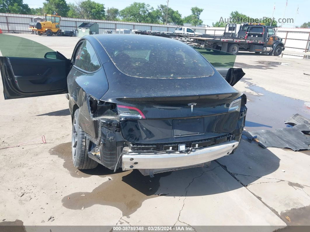 2021 Tesla Model 3 Standard Range Plus Rear-wheel Drive Black vin: 5YJ3E1EA9MF854417