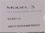 2021 Tesla Model 3 Standard Range Plus Rear-wheel Drive Black vin: 5YJ3E1EA9MF868155