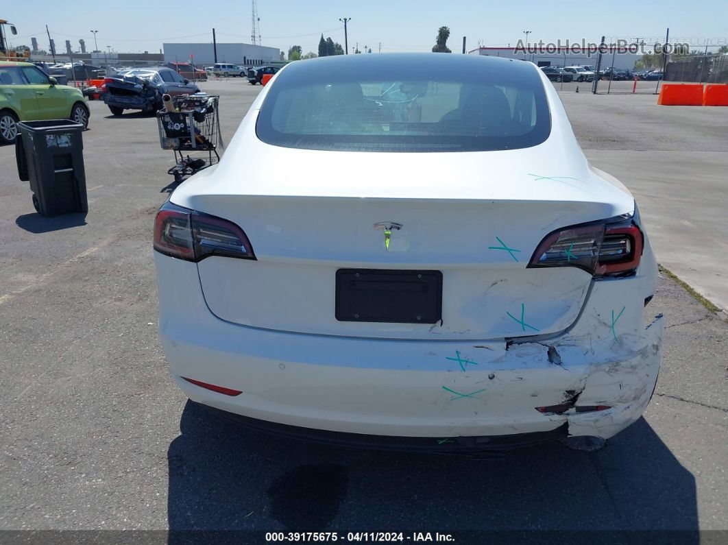 2021 Tesla Model 3 Standard Range Plus Rear-wheel Drive White vin: 5YJ3E1EA9MF874814