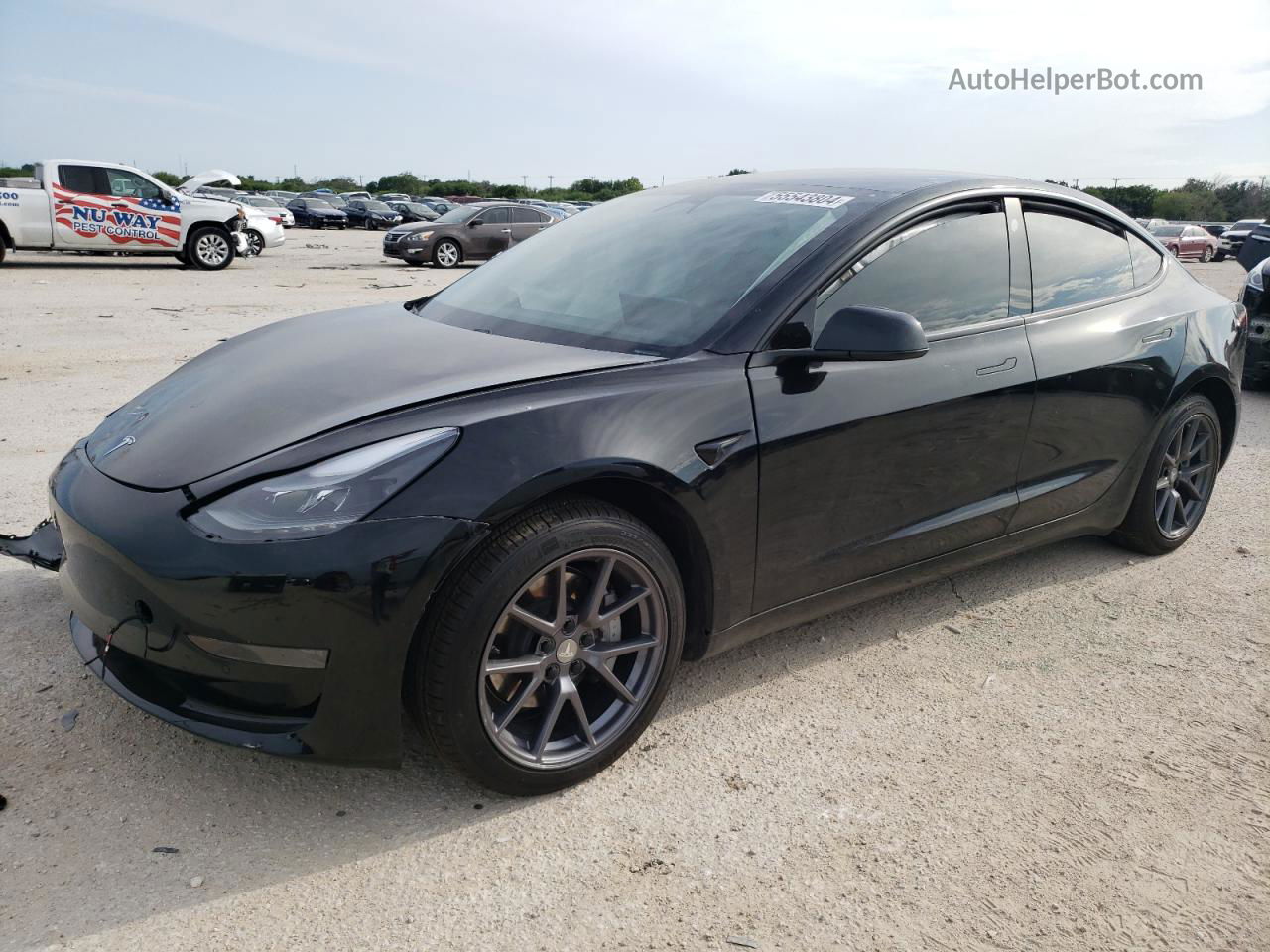 2021 Tesla Model 3  Black vin: 5YJ3E1EA9MF876448