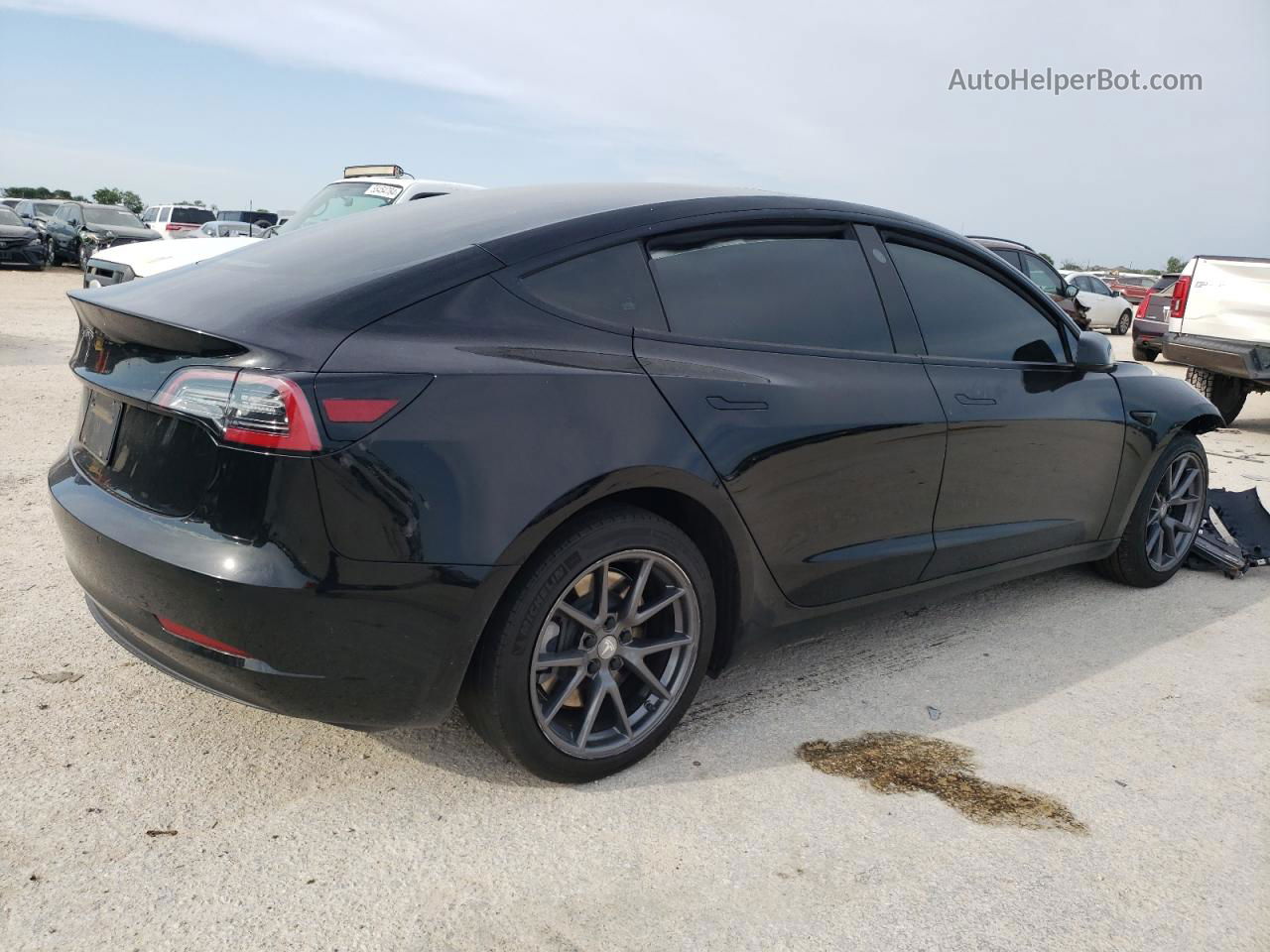 2021 Tesla Model 3  Black vin: 5YJ3E1EA9MF876448