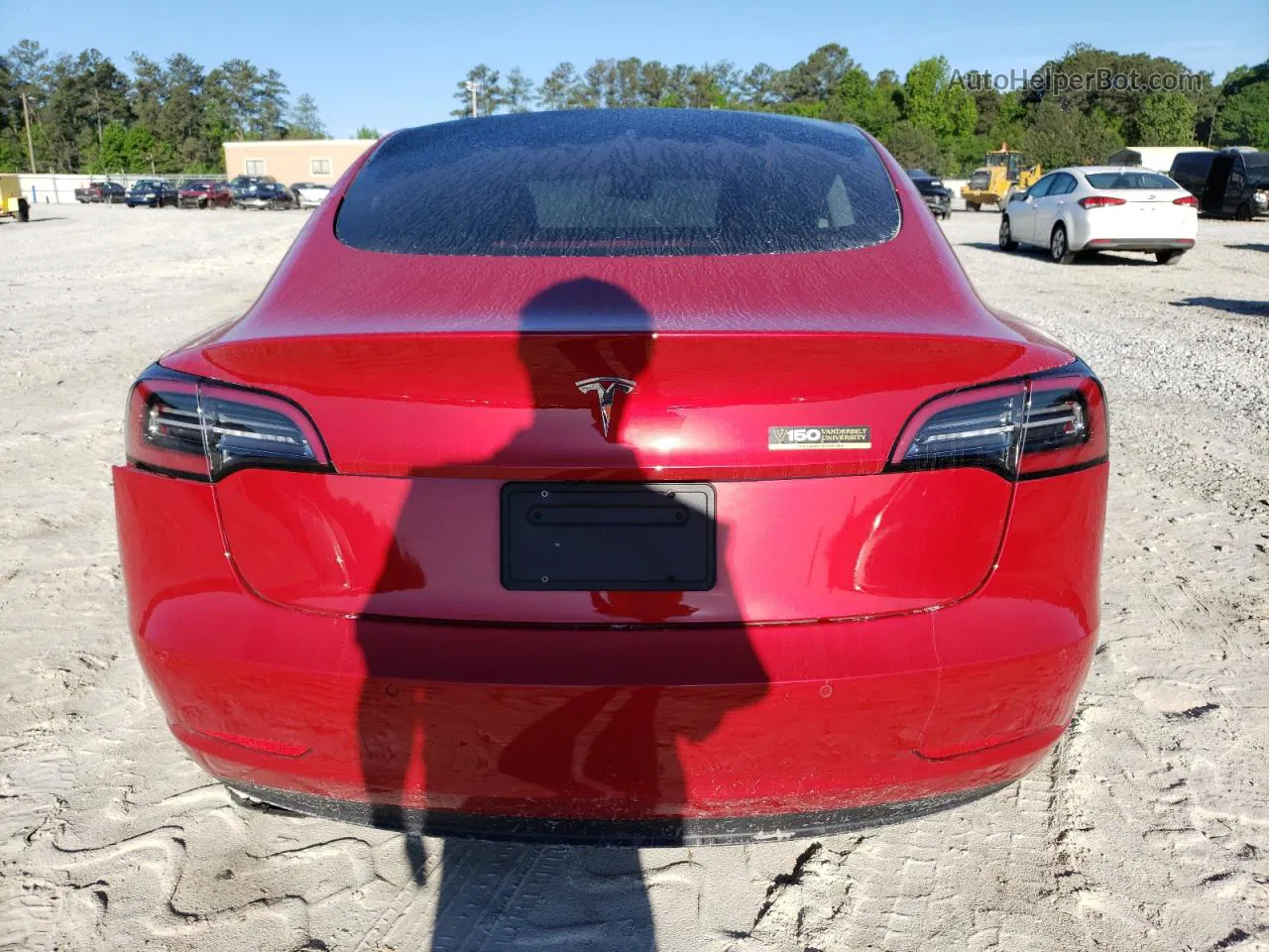 2021 Tesla Model 3  Red vin: 5YJ3E1EA9MF878507