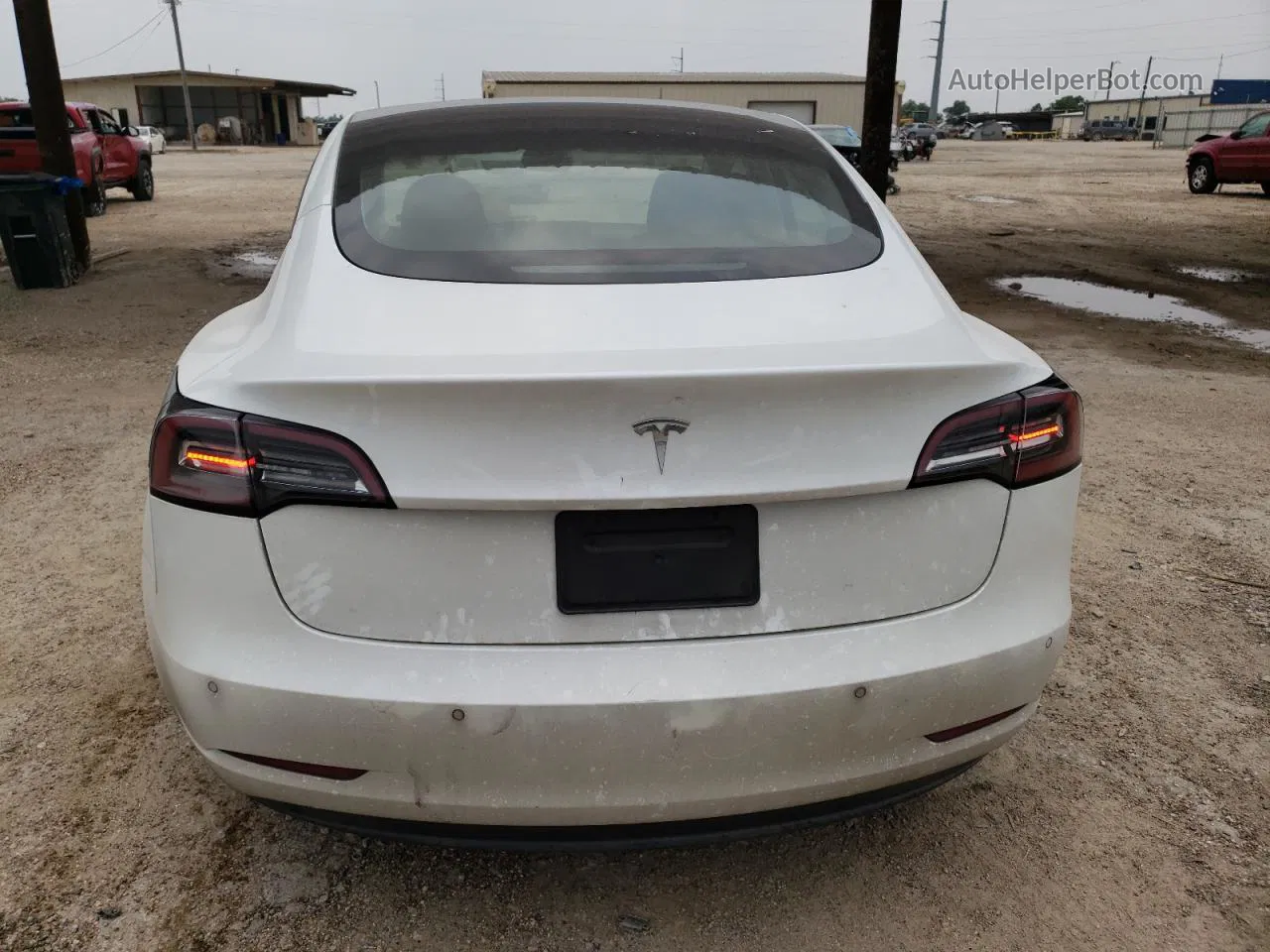 2021 Tesla Model 3  White vin: 5YJ3E1EA9MF913319