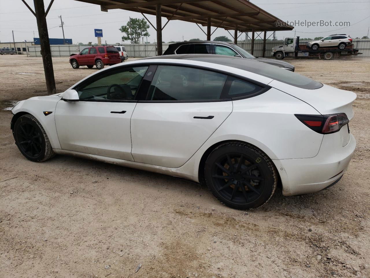 2021 Tesla Model 3  White vin: 5YJ3E1EA9MF913319