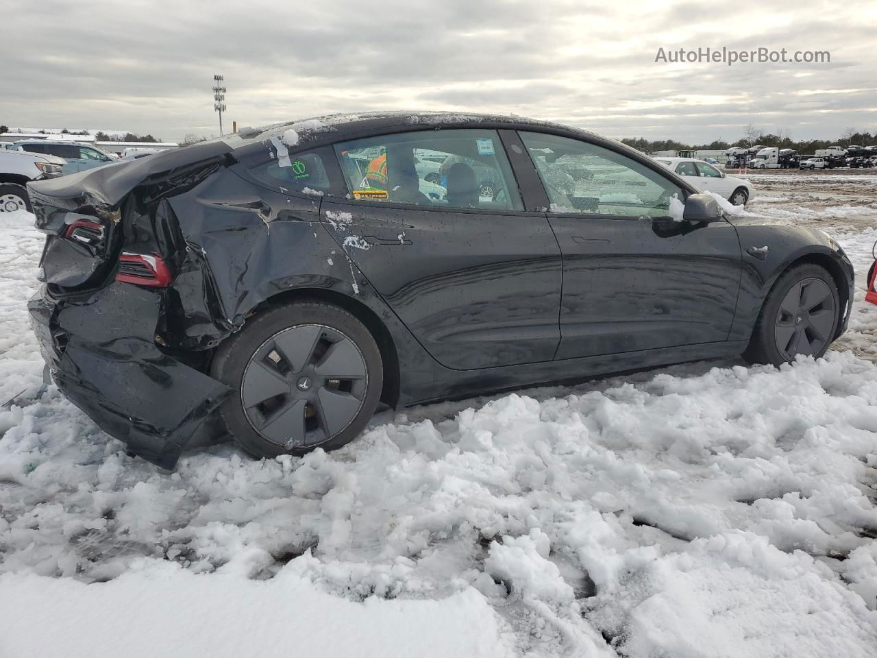 2021 Tesla Model 3  Черный vin: 5YJ3E1EA9MF915104