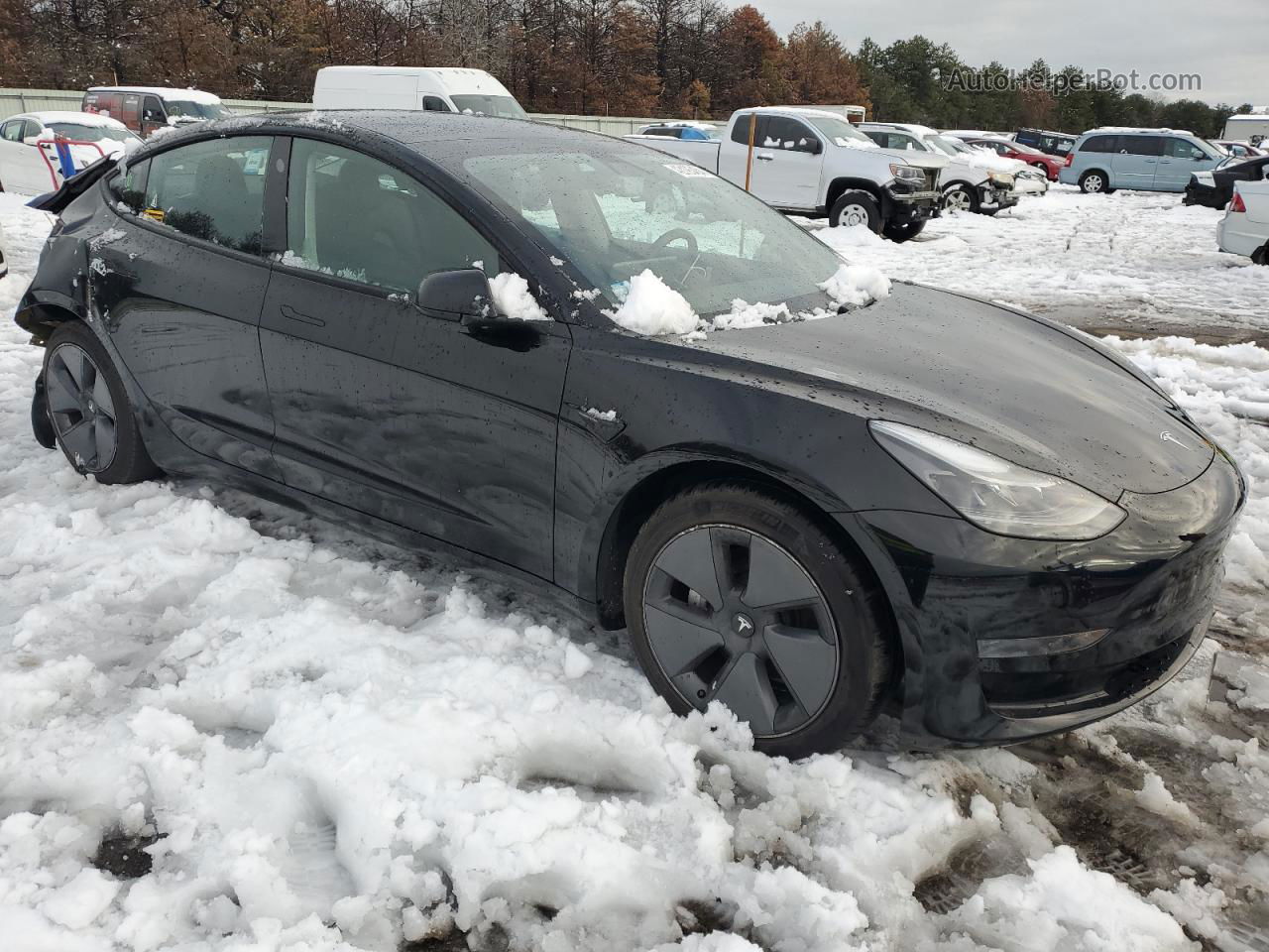 2021 Tesla Model 3  Черный vin: 5YJ3E1EA9MF915104