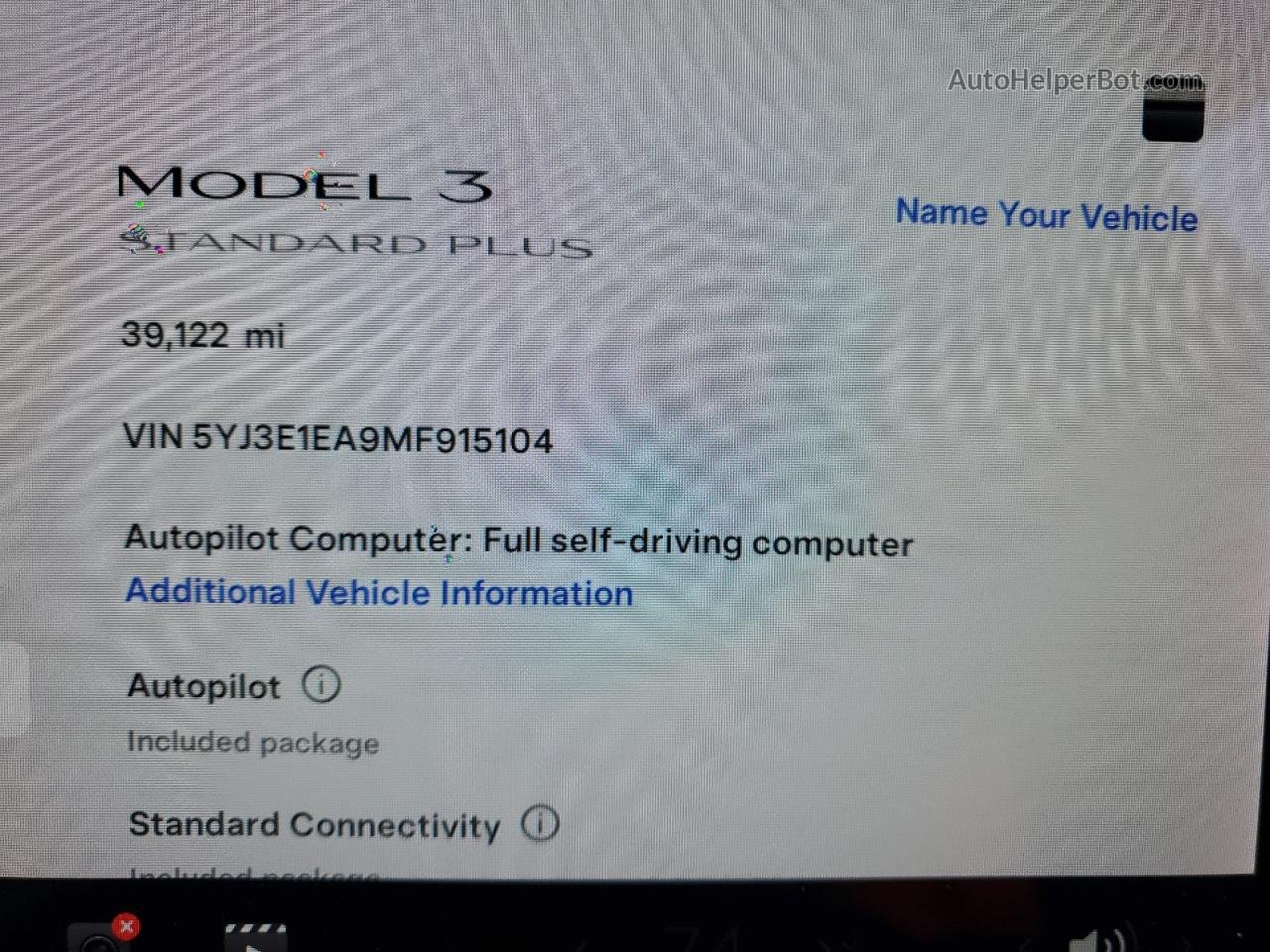 2021 Tesla Model 3  Черный vin: 5YJ3E1EA9MF915104