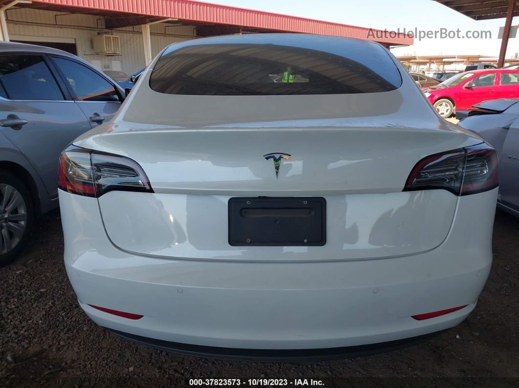 2021 Tesla Model 3 Standard Range Plus Rear-wheel Drive White vin: 5YJ3E1EA9MF921968