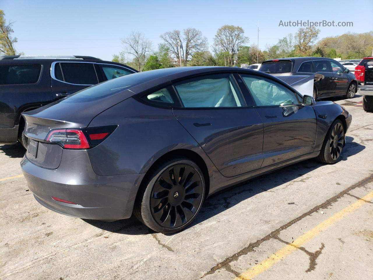 2021 Tesla Model 3  Gray vin: 5YJ3E1EA9MF922439