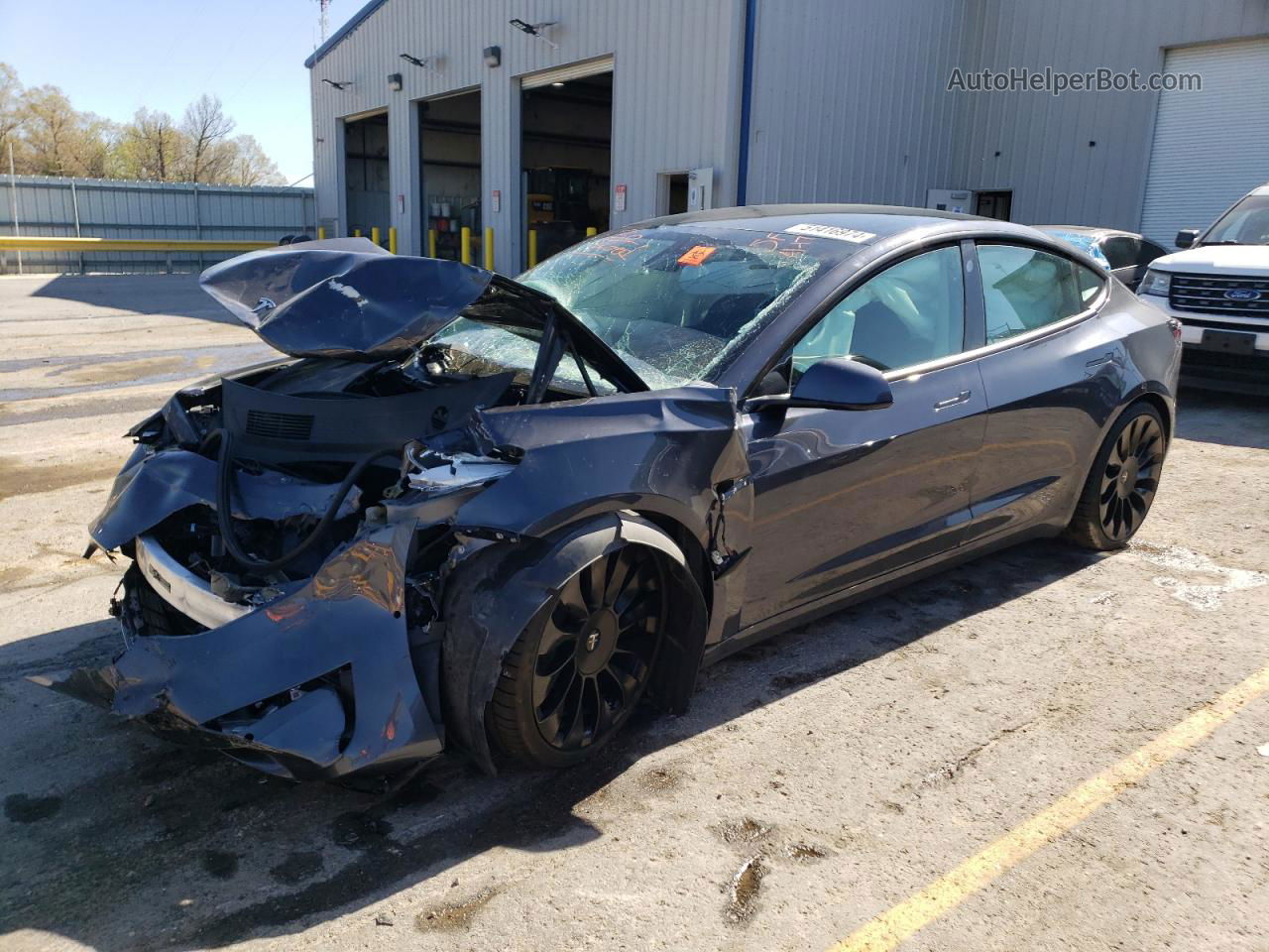 2021 Tesla Model 3  Gray vin: 5YJ3E1EA9MF922439