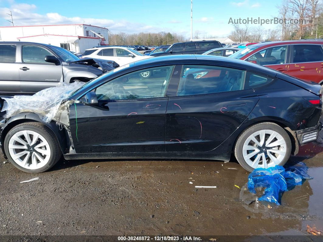 2021 Tesla Model 3 Standard Range Plus Rear-wheel Drive Black vin: 5YJ3E1EA9MF990692