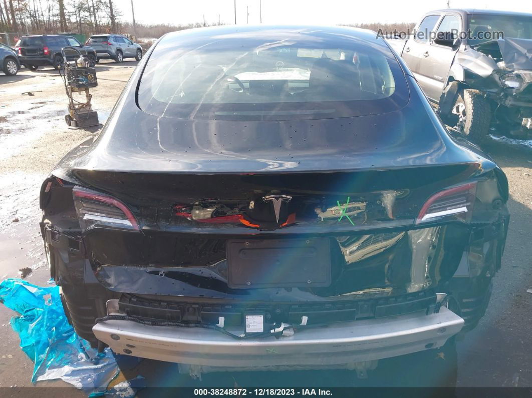 2021 Tesla Model 3 Standard Range Plus Rear-wheel Drive Black vin: 5YJ3E1EA9MF990692