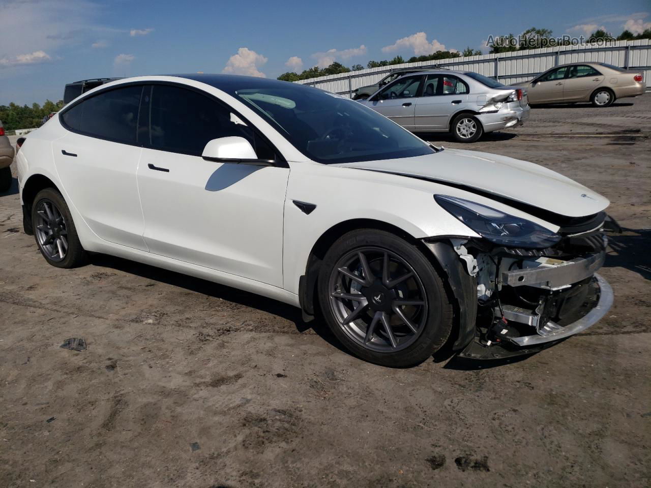 2021 Tesla Model 3  Белый vin: 5YJ3E1EA9MF991678