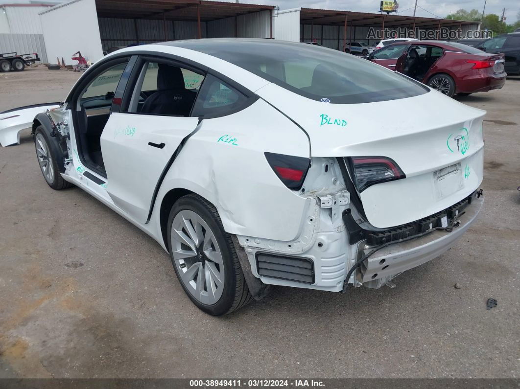 2021 Tesla Model 3 Standard Range Plus Rear-wheel Drive White vin: 5YJ3E1EA9MF998405