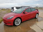 2022 Tesla Model 3  Red vin: 5YJ3E1EA9NF187298