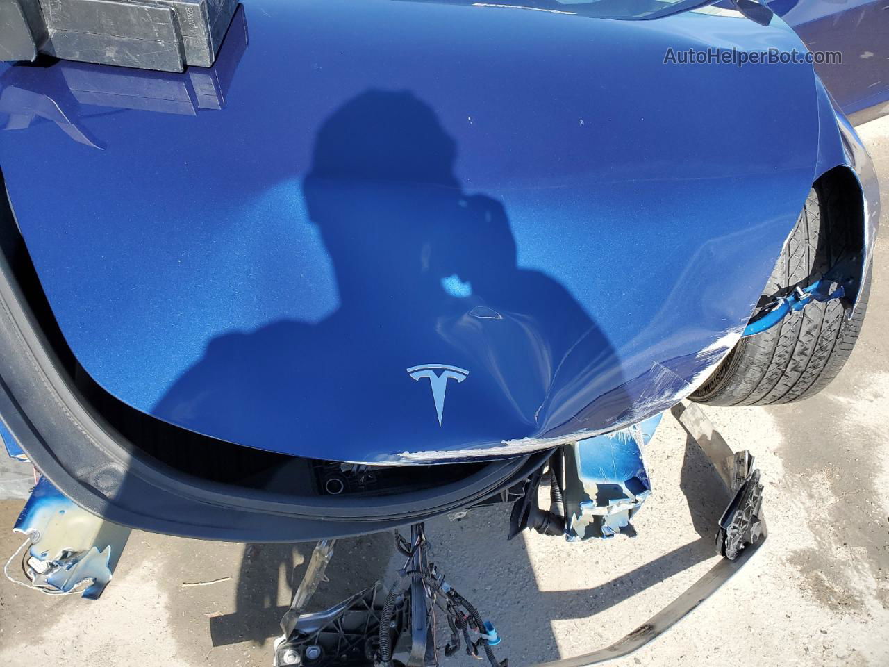 2022 Tesla Model 3  Blue vin: 5YJ3E1EA9NF285554