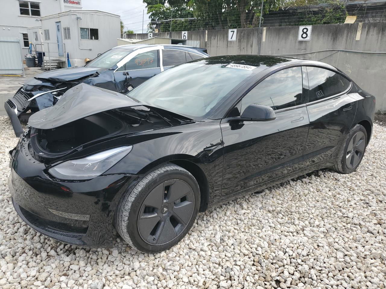 2022 Tesla Model 3  Black vin: 5YJ3E1EA9NF313062