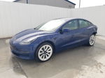 2022 Tesla Model 3  Blue vin: 5YJ3E1EA9NF368692