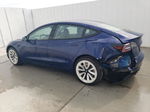 2022 Tesla Model 3  Blue vin: 5YJ3E1EA9NF368692