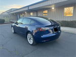 2022 Tesla Model 3 Blue vin: 5YJ3E1EA9NF369552