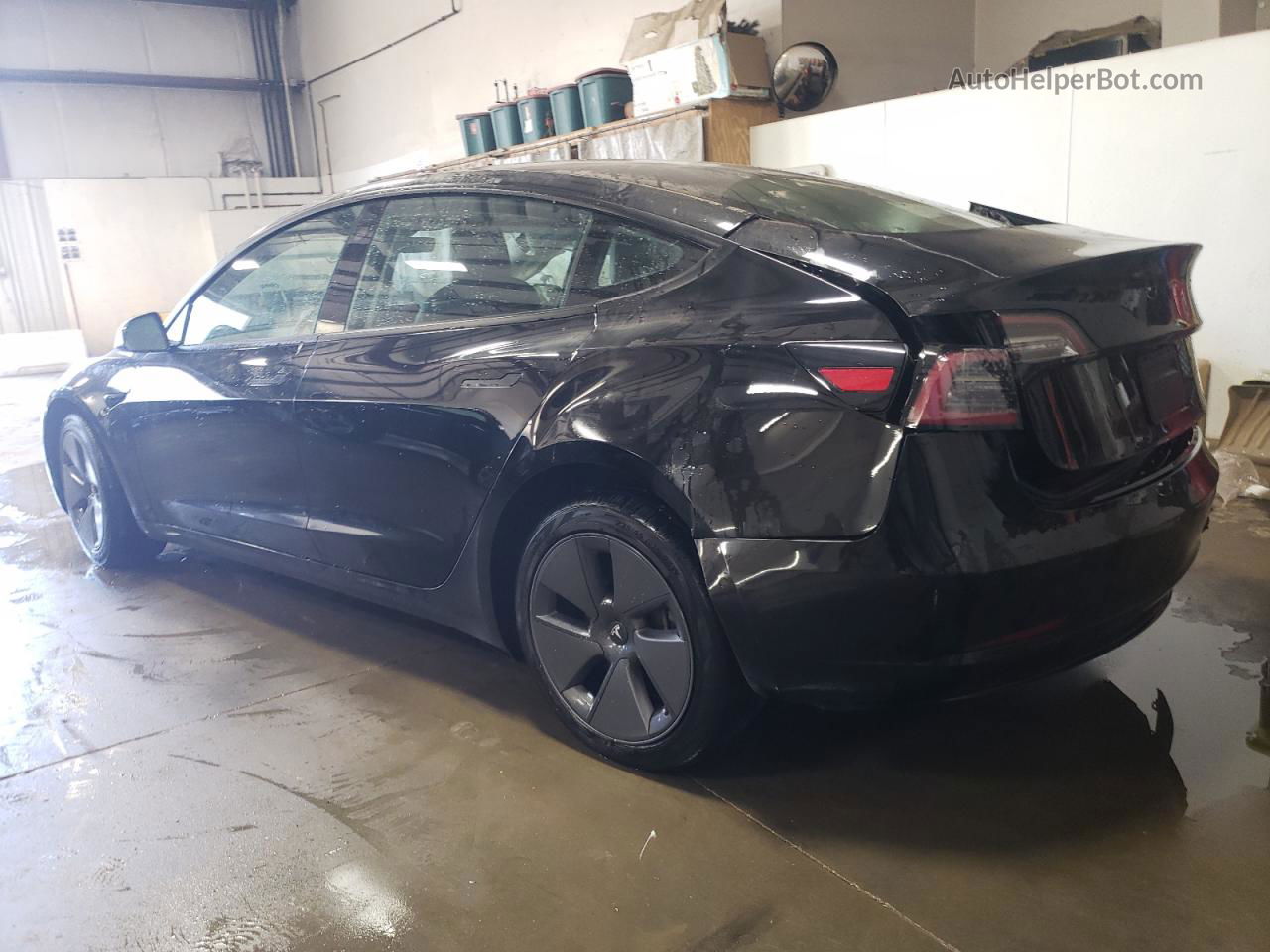 2022 Tesla Model 3  Black vin: 5YJ3E1EA9NF370894