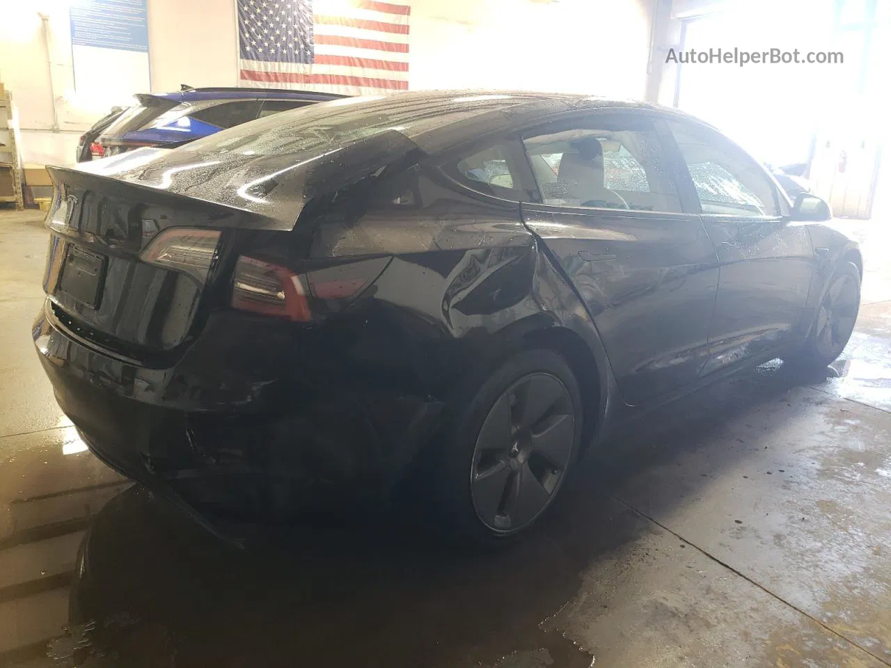 2022 Tesla Model 3  Black vin: 5YJ3E1EA9NF370894