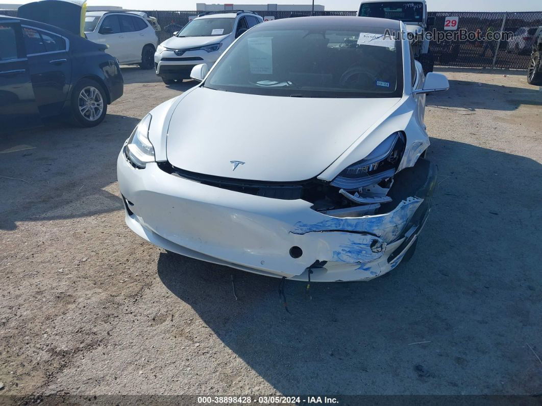 2018 Tesla Model 3 Long Range/mid Range White vin: 5YJ3E1EAXJF008177