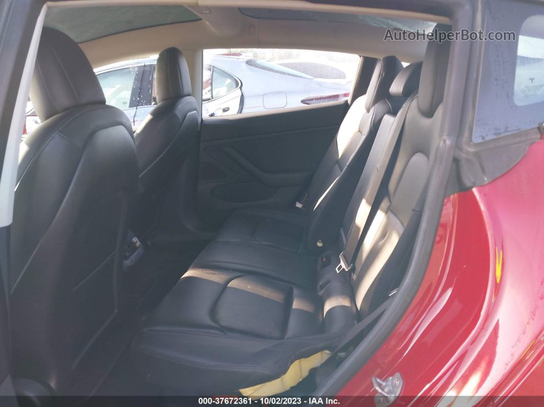 2018 Tesla Model 3 Range Battery Red vin: 5YJ3E1EAXJF010432