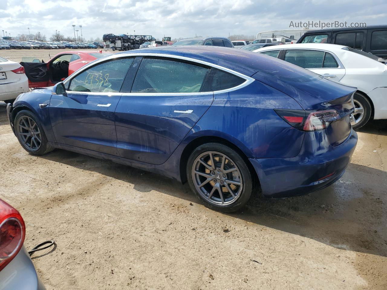 2018 Tesla Model 3  Blue vin: 5YJ3E1EAXJF014643