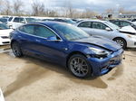 2018 Tesla Model 3  Blue vin: 5YJ3E1EAXJF014643