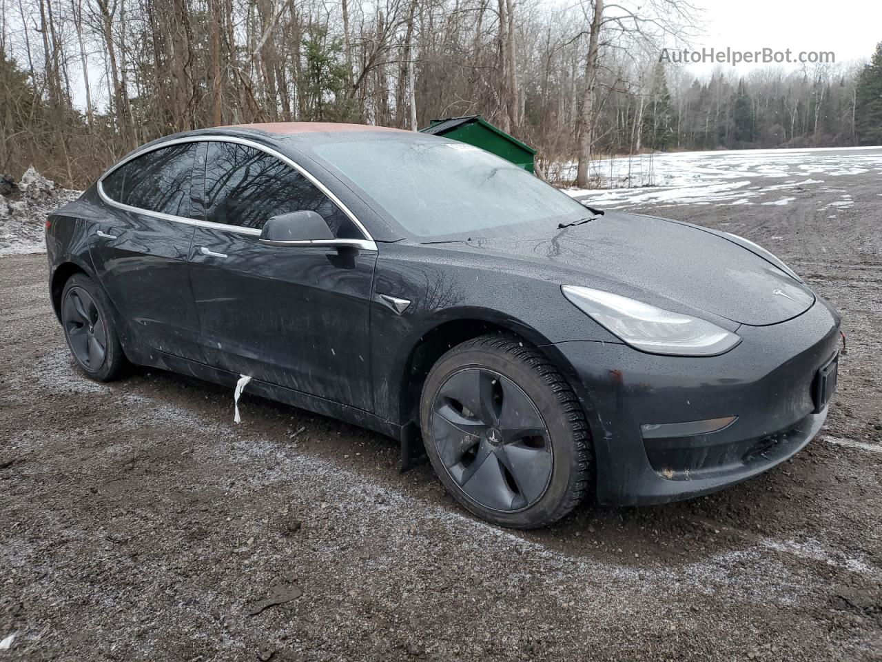 2018 Tesla Model 3  Black vin: 5YJ3E1EAXJF020961