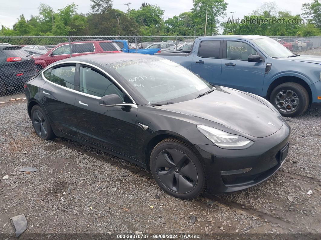 2018 Tesla Model 3   Черный vin: 5YJ3E1EAXJF033032