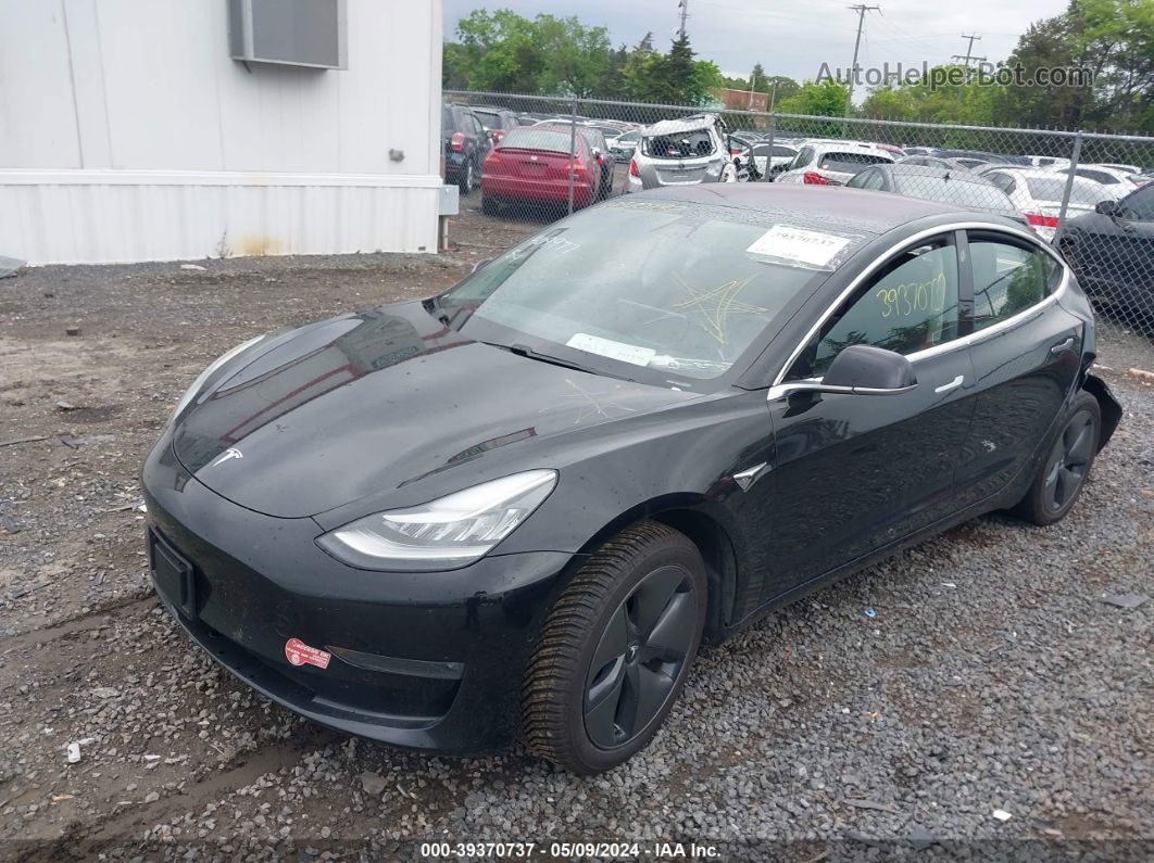 2018 Tesla Model 3   Черный vin: 5YJ3E1EAXJF033032