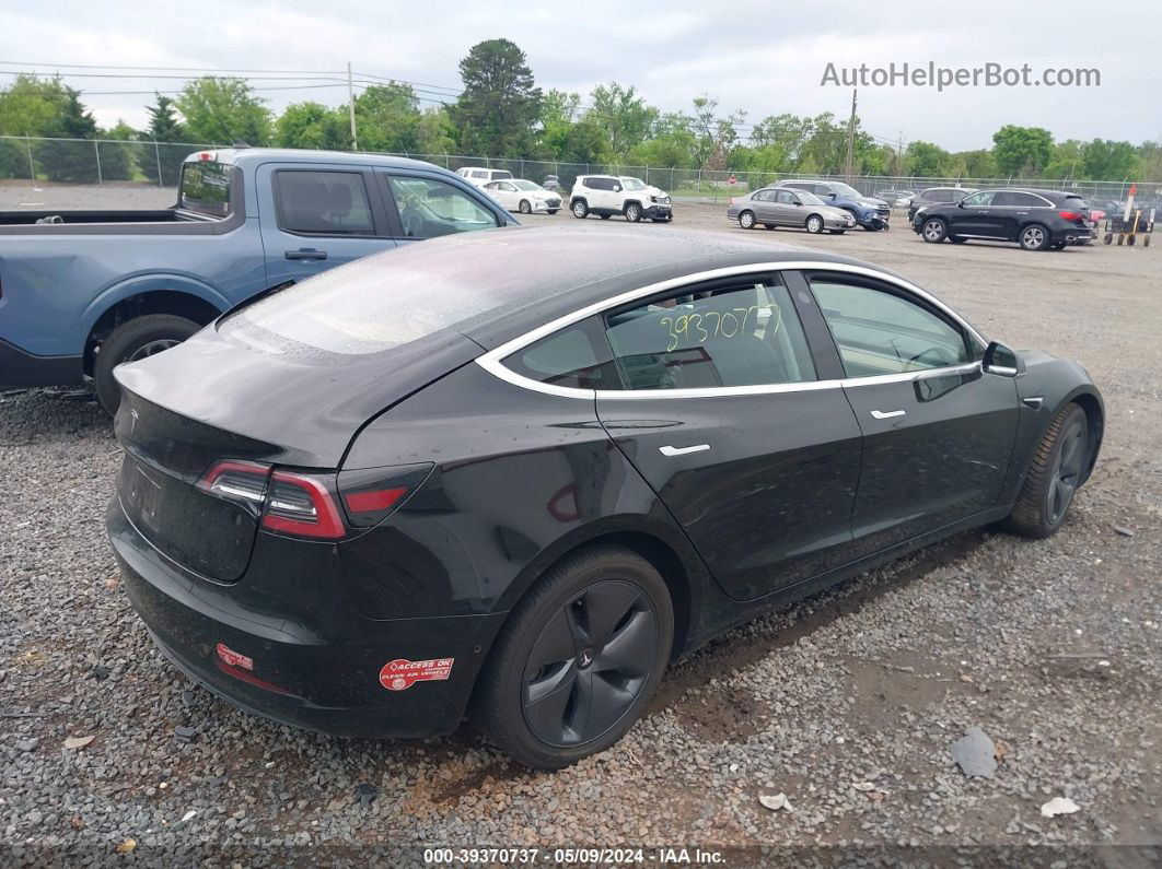 2018 Tesla Model 3   Черный vin: 5YJ3E1EAXJF033032