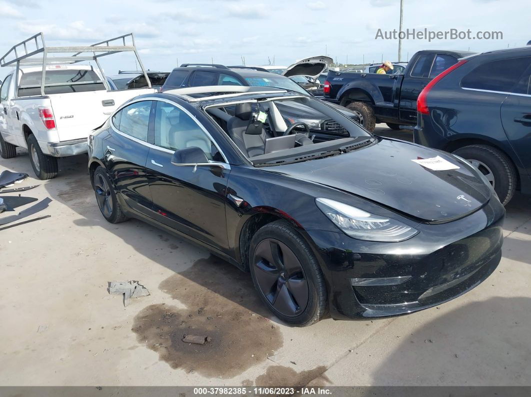 2018 Tesla Model 3 Mid Range/long Range Black vin: 5YJ3E1EAXJF033046