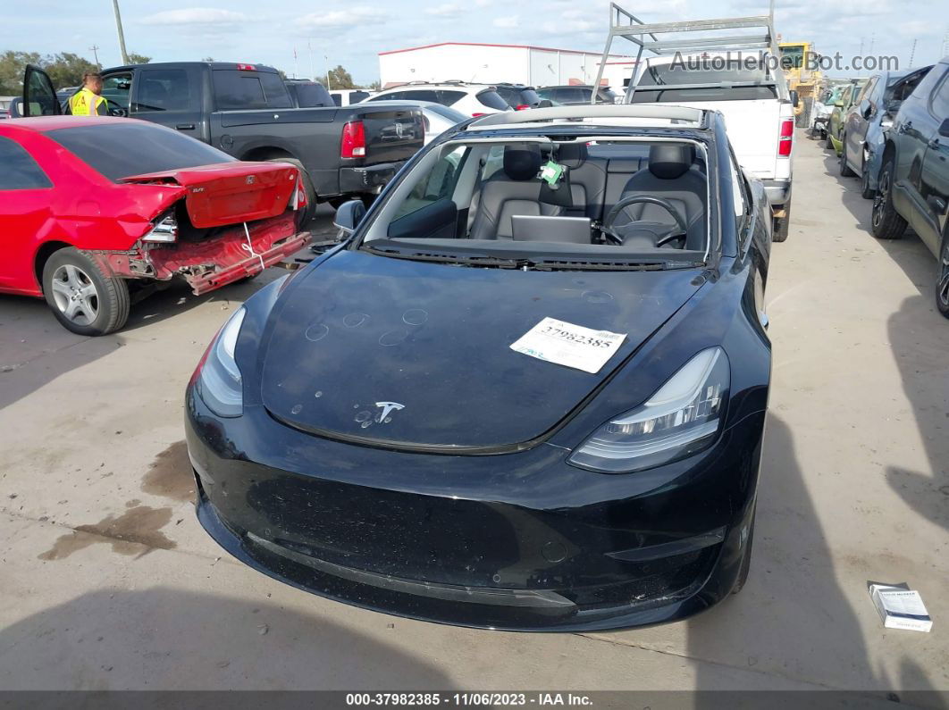 2018 Tesla Model 3 Mid Range/long Range Black vin: 5YJ3E1EAXJF033046