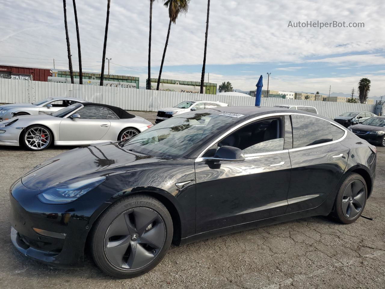 2018 Tesla Model 3  Black vin: 5YJ3E1EAXJF038697