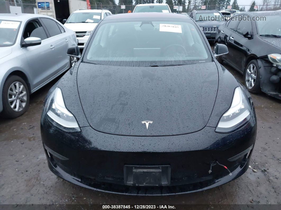 2018 Tesla Model 3 Long Range/mid Range Black vin: 5YJ3E1EAXJF056424