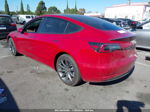 2018 Tesla Model 3 Mid Range/long Range Red vin: 5YJ3E1EAXJF058206