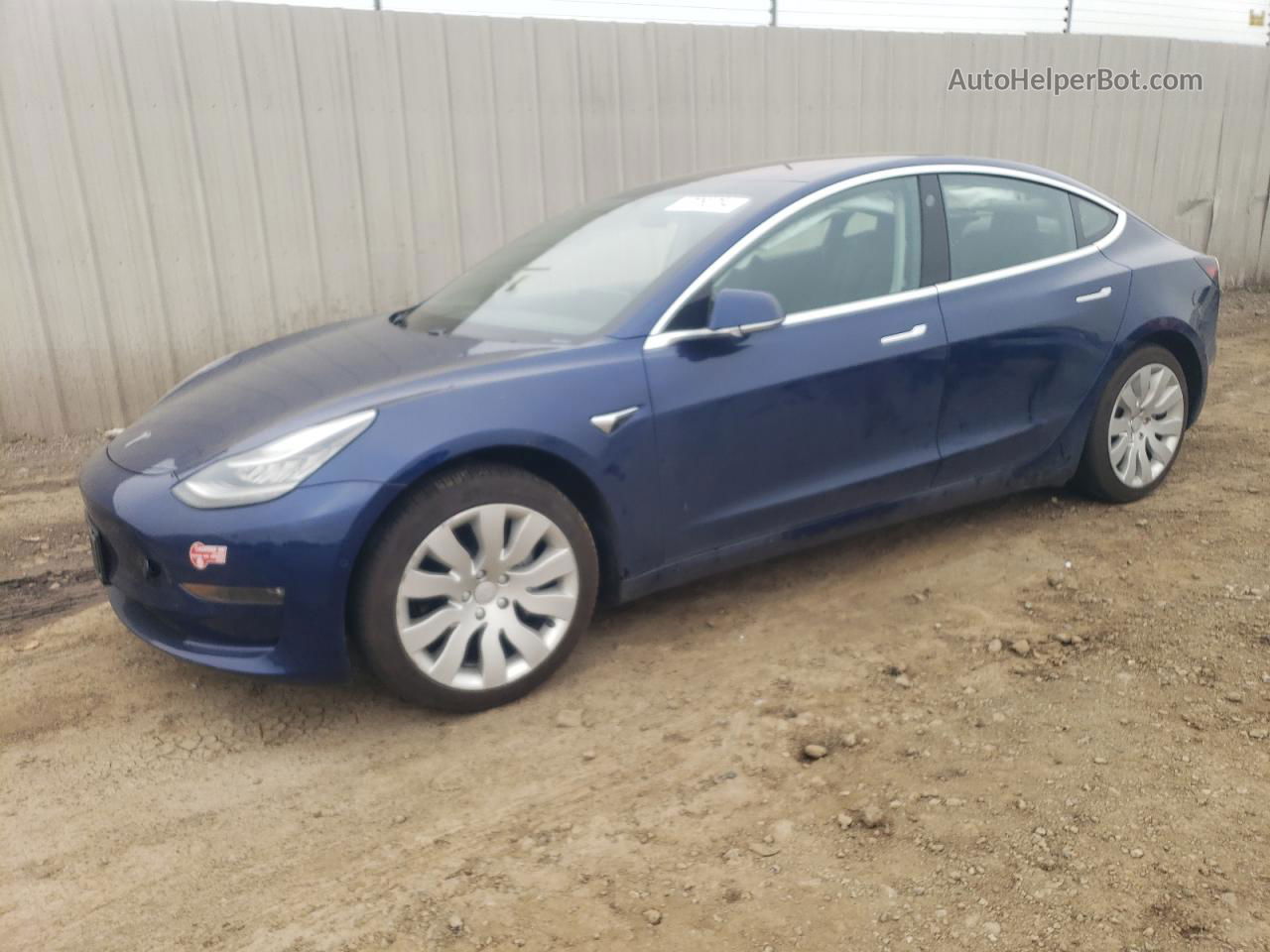 2018 Tesla Model 3  Blue vin: 5YJ3E1EAXJF059212