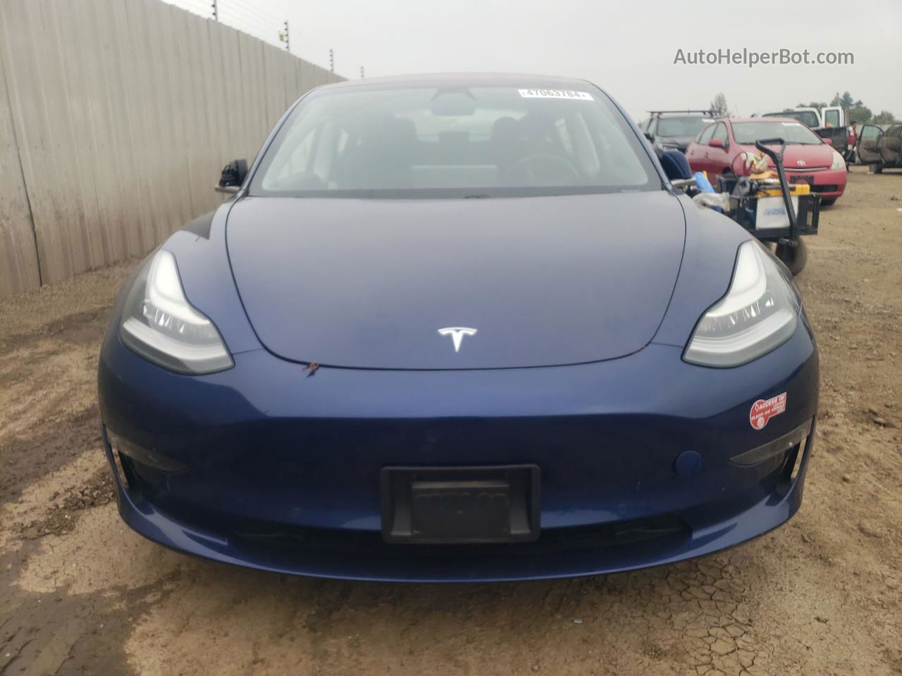 2018 Tesla Model 3  Blue vin: 5YJ3E1EAXJF059212