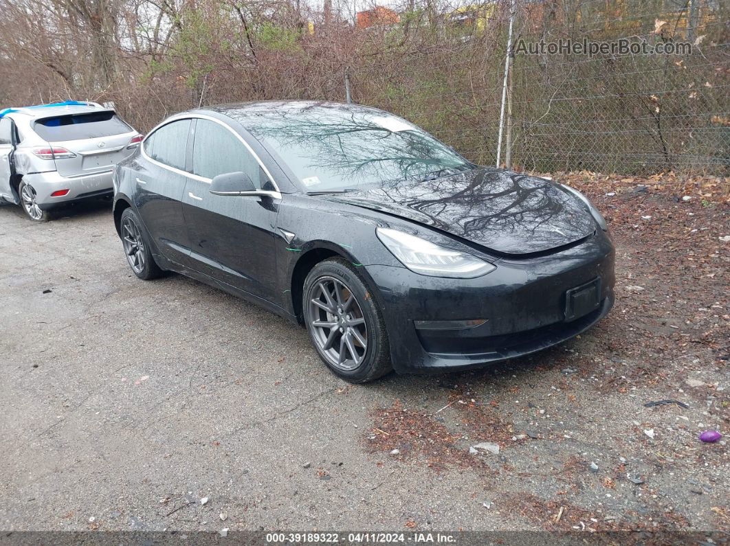 2018 Tesla Model 3 Long Range/mid Range Black vin: 5YJ3E1EAXJF092596