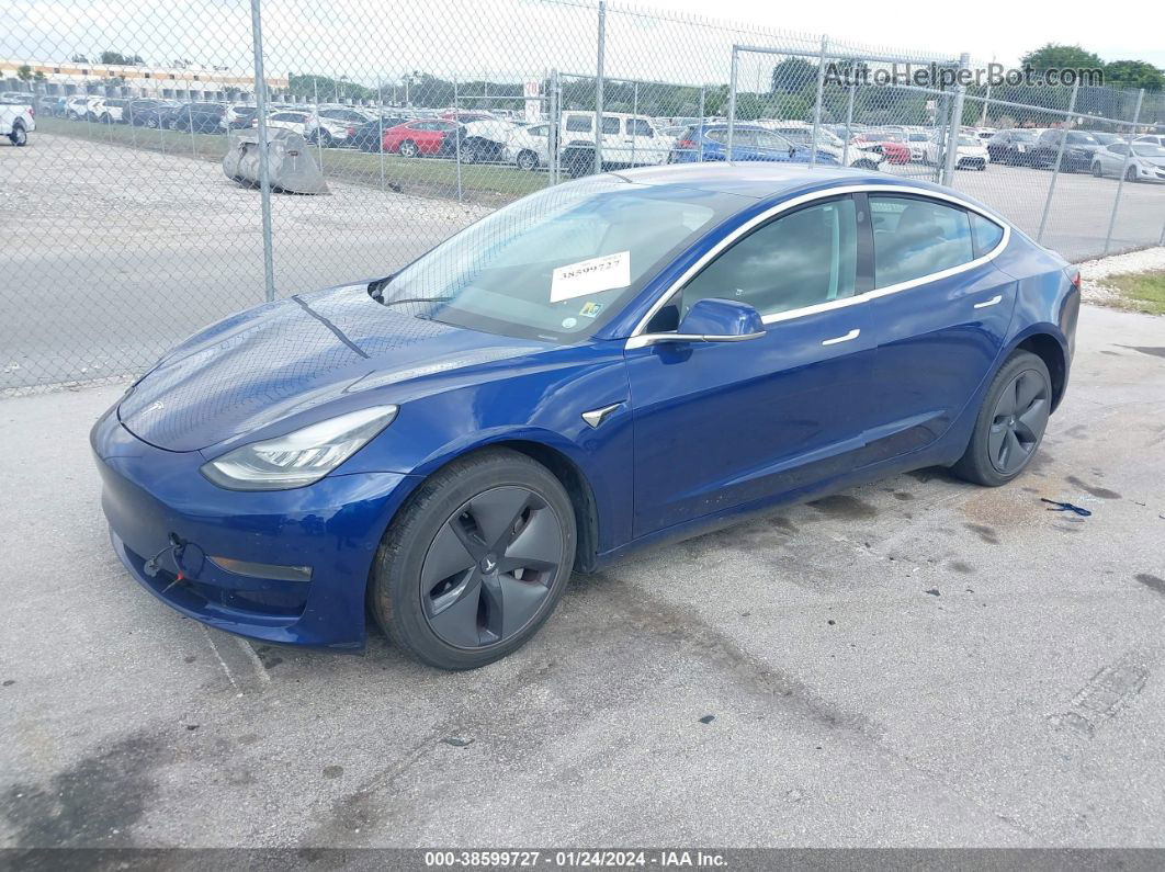 2018 Tesla Model 3   Синий vin: 5YJ3E1EAXJF151551