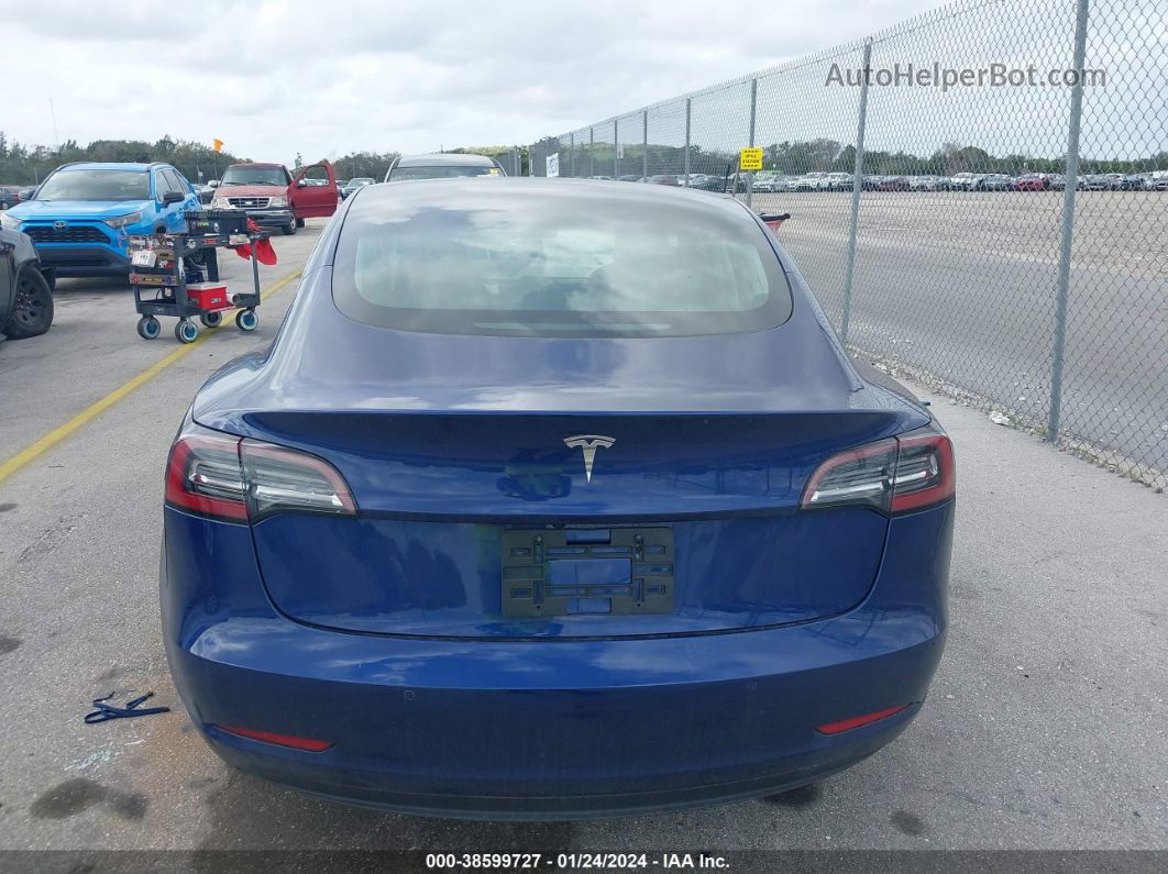 2018 Tesla Model 3   Blue vin: 5YJ3E1EAXJF151551