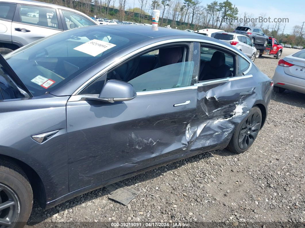 2018 Tesla Model 3 Long Range/mid Range Gray vin: 5YJ3E1EAXJF153297