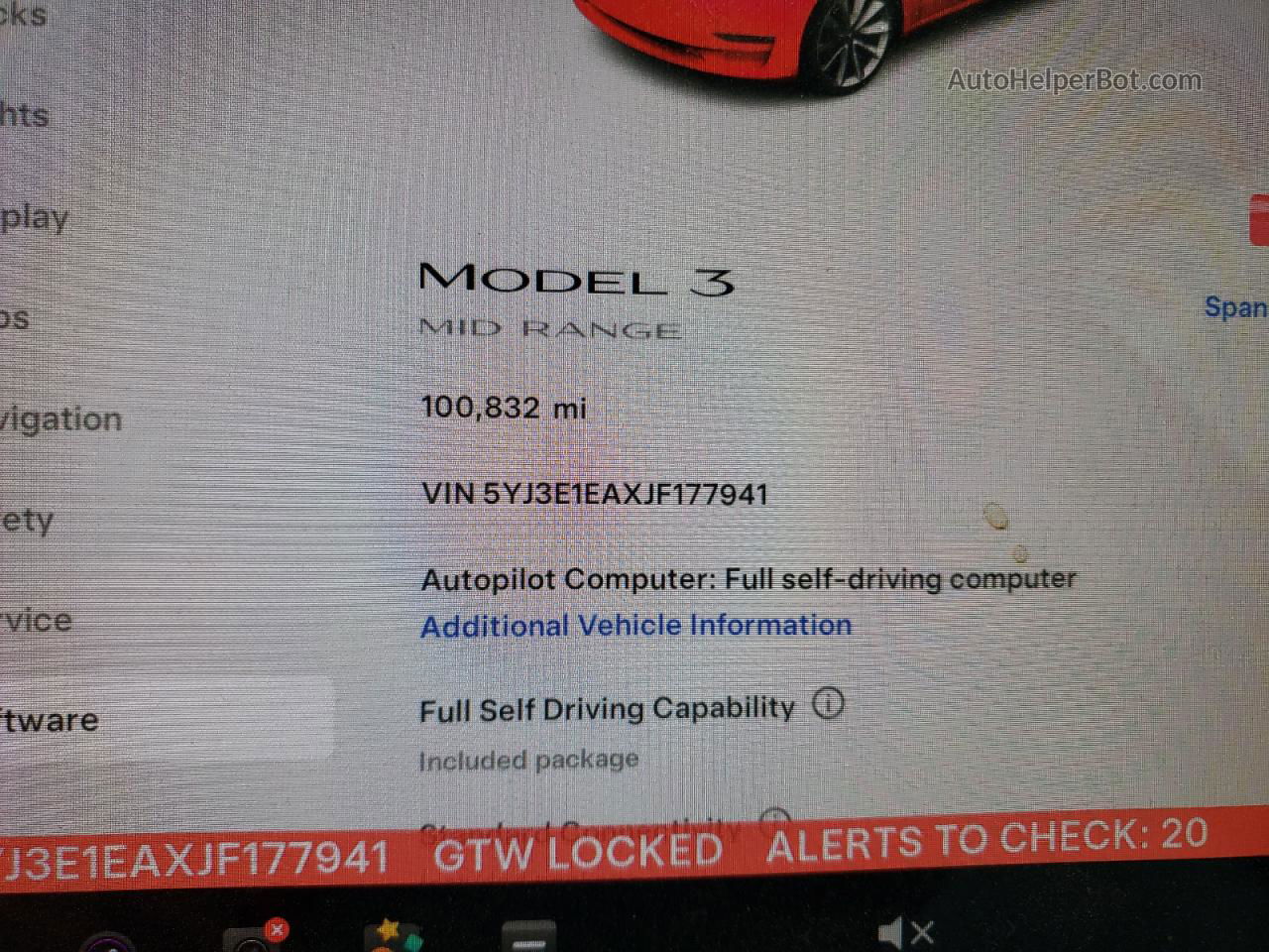 2018 Tesla Model 3  Black vin: 5YJ3E1EAXJF177941