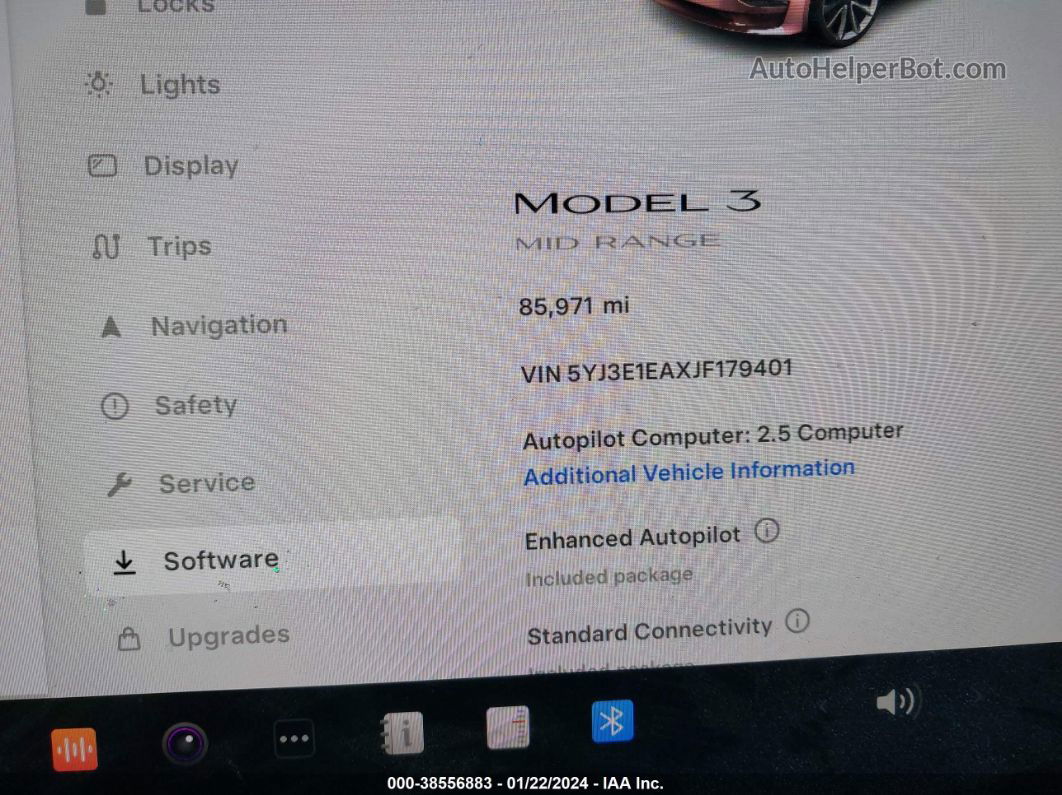 2018 Tesla Model 3 Long Range/mid Range Black vin: 5YJ3E1EAXJF179401