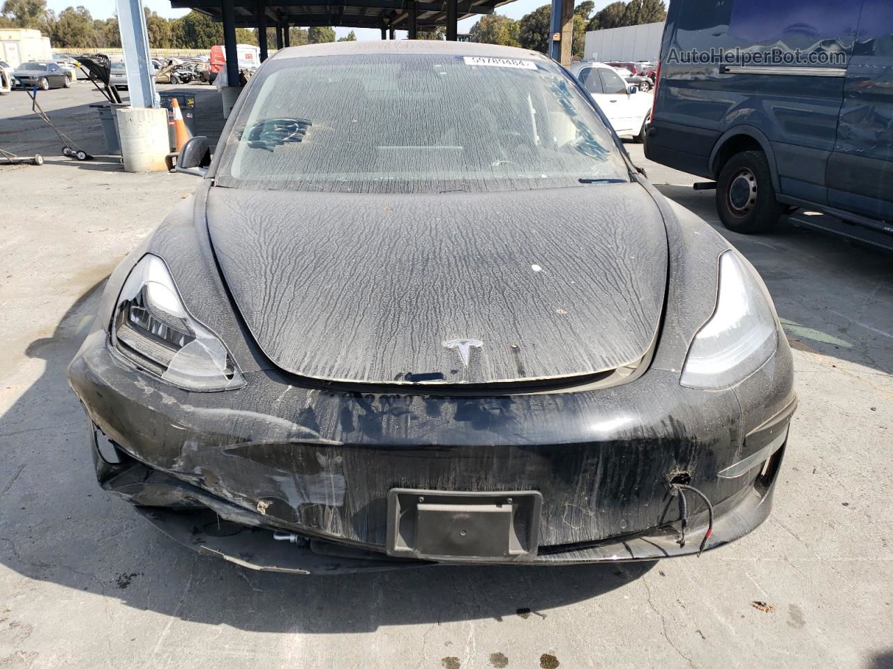 2019 Tesla Model 3  Black vin: 5YJ3E1EAXKF190092