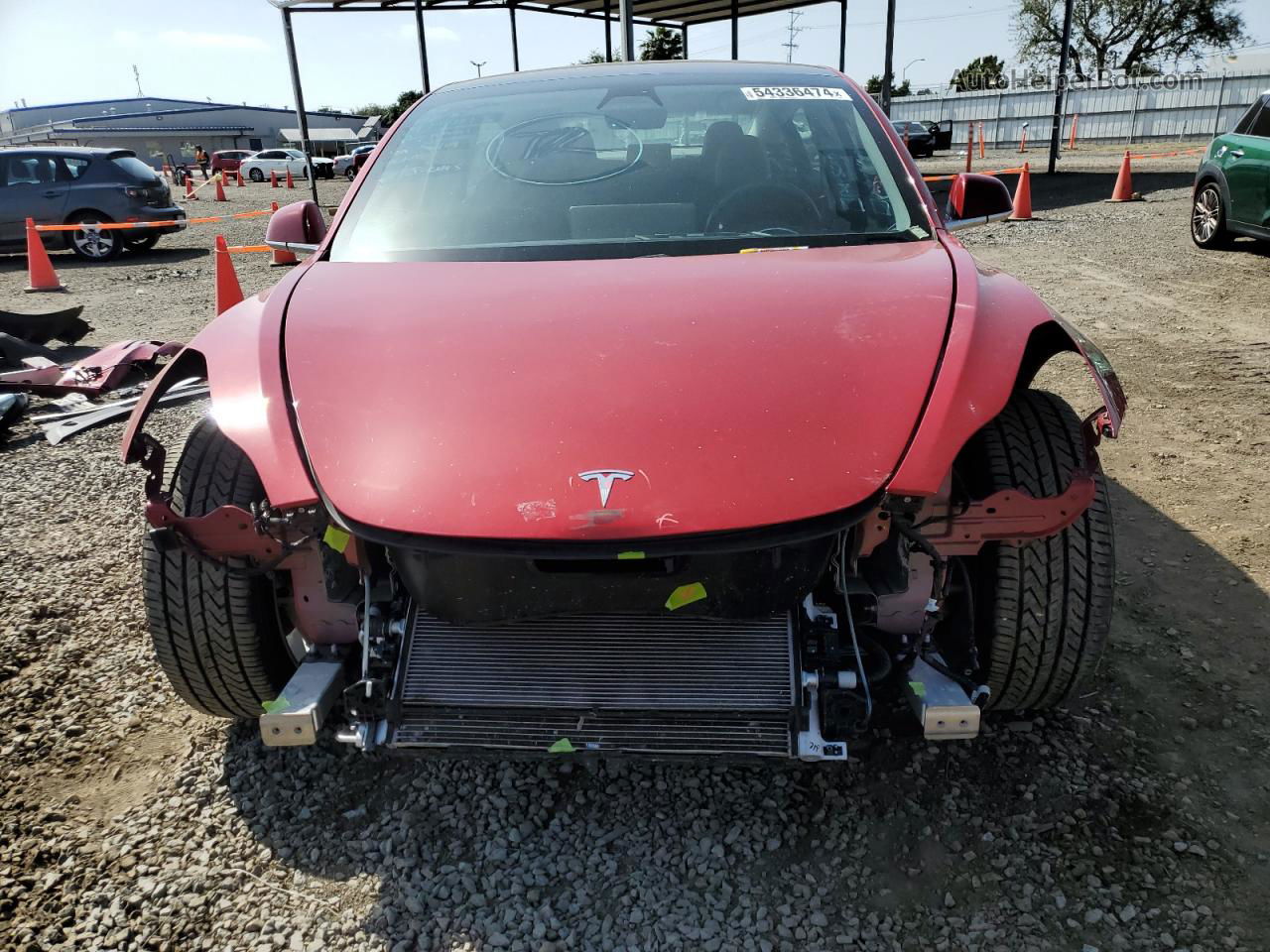2019 Tesla Model 3  Красный vin: 5YJ3E1EAXKF190710