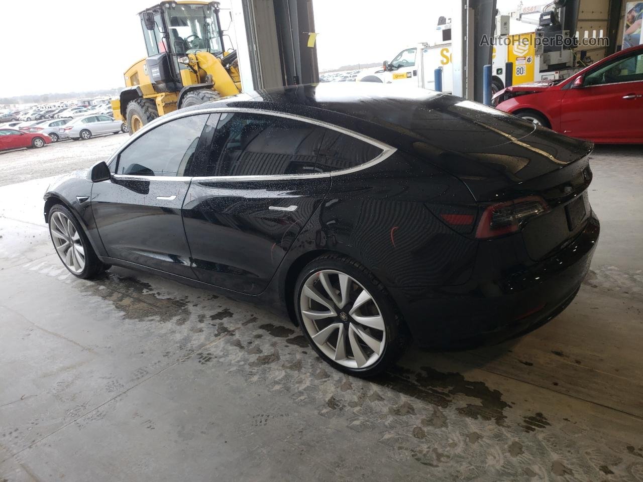2019 Tesla Model 3  Черный vin: 5YJ3E1EAXKF296736